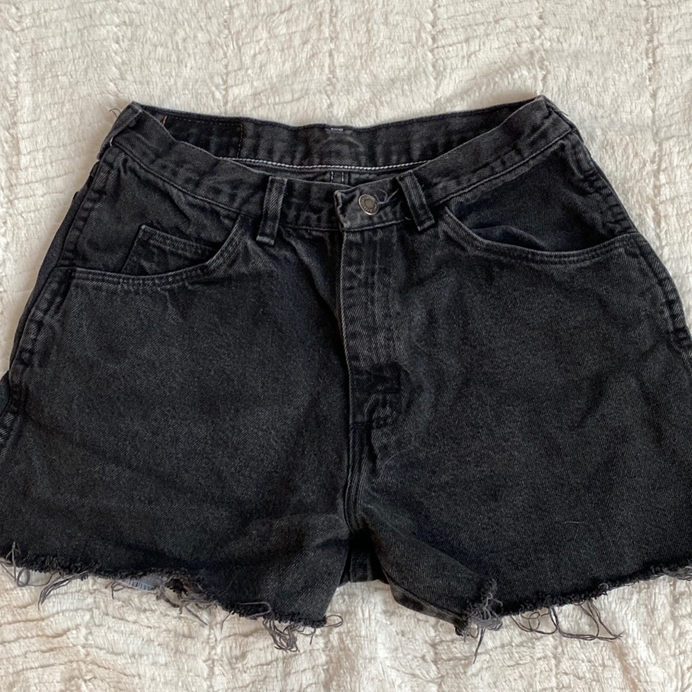 Wrangler vintage distressed jean shorts
